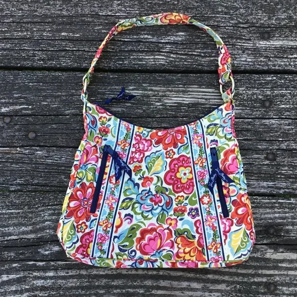 Vera Bradley Hope Garden Hobo Shoulder Bag/Purse - Picture 1 of 6